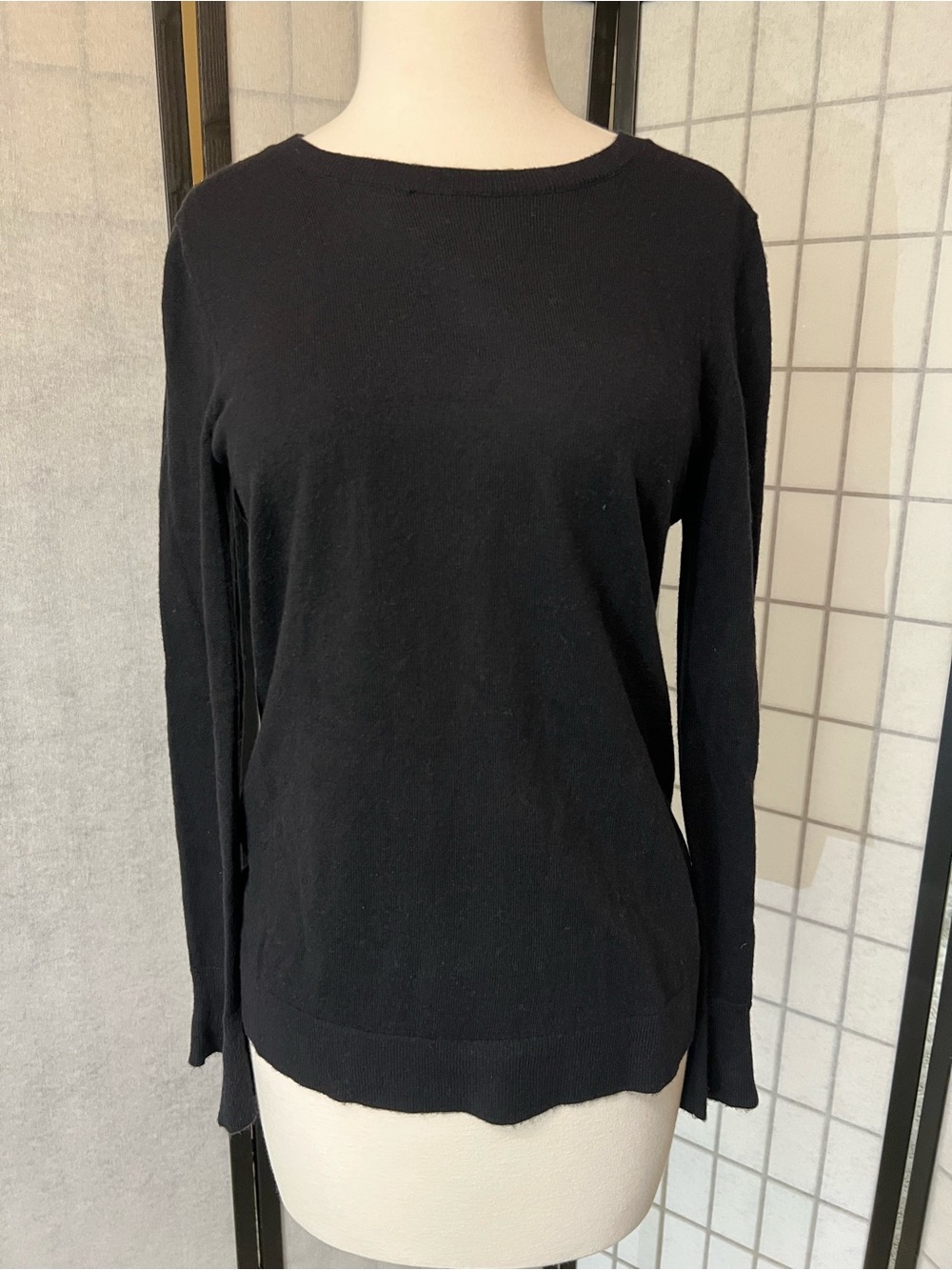 Talbots Black Crewneck Sweater